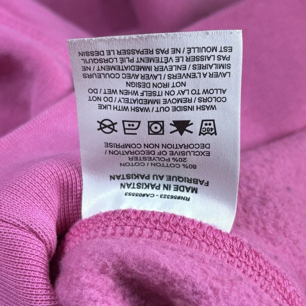 Nike Sweatshirt Crewneck Pink Fleece Pullover Embroidered Swoosh Women’s XL